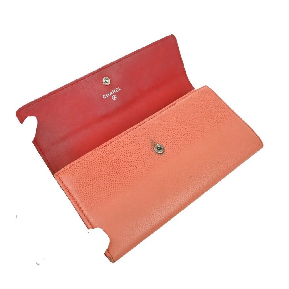 CHANEL CC Logo Long Bifold Wallet Grained Calfskin Leather Black 66EF984 - Picture 8 of 15